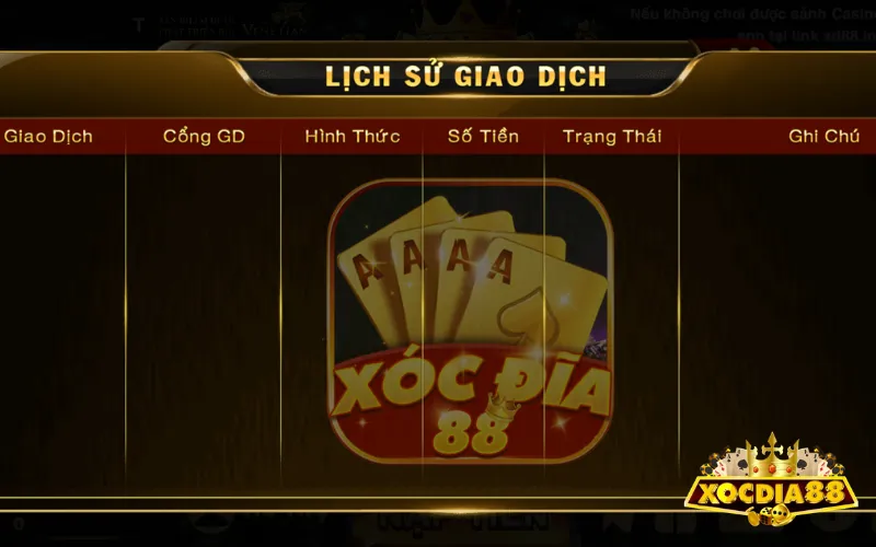 Hướng dẫn rút tiền XOCDIA88 siêu nhanh trong vòng 1 phút